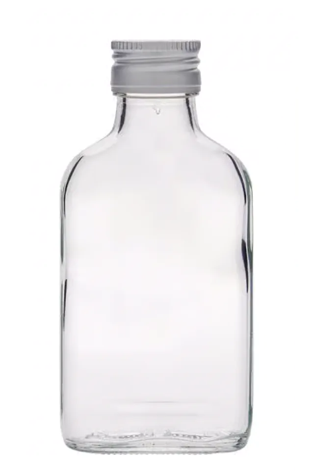 Bottiglia vuota in vetro trasparente da 100 ml per progetto personalizzato
